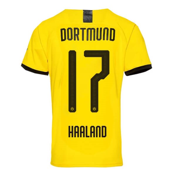 Thailand Trikot Borussia Dortmund NO.17 Haaland Heim 2019-20 Gelb Fussballtrikots Günstig